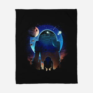 Droid Night-None-Fleece-Blanket-dandingeroz