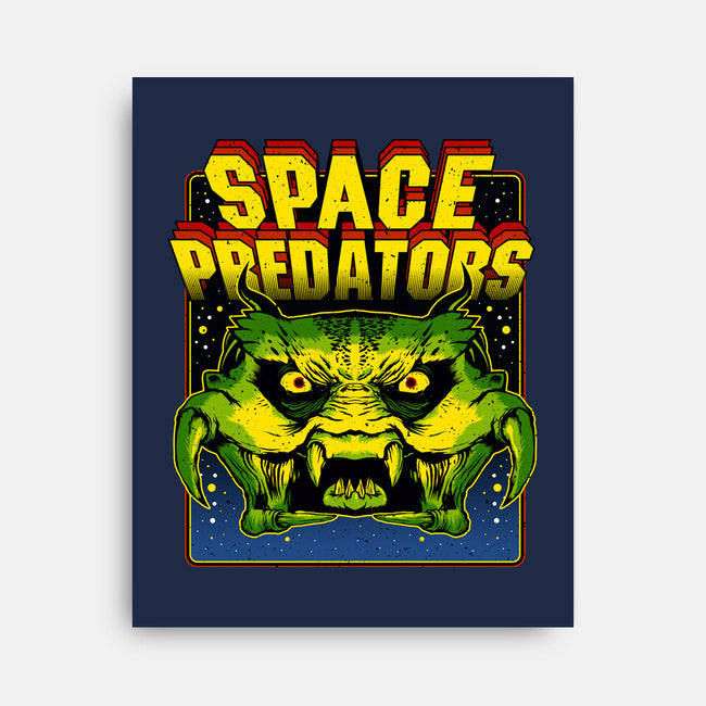 Space Predator-None-Stretched-Canvas-demonigote