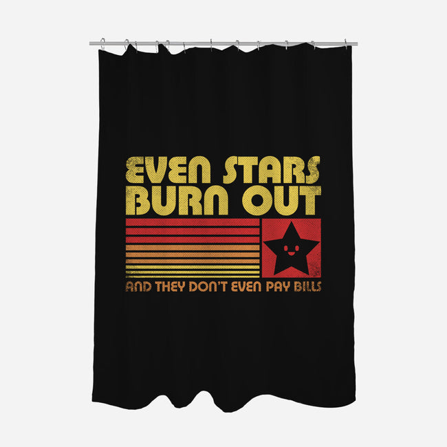 Burnout Star Vintage-None-Polyester-Shower Curtain-Studio Mootant