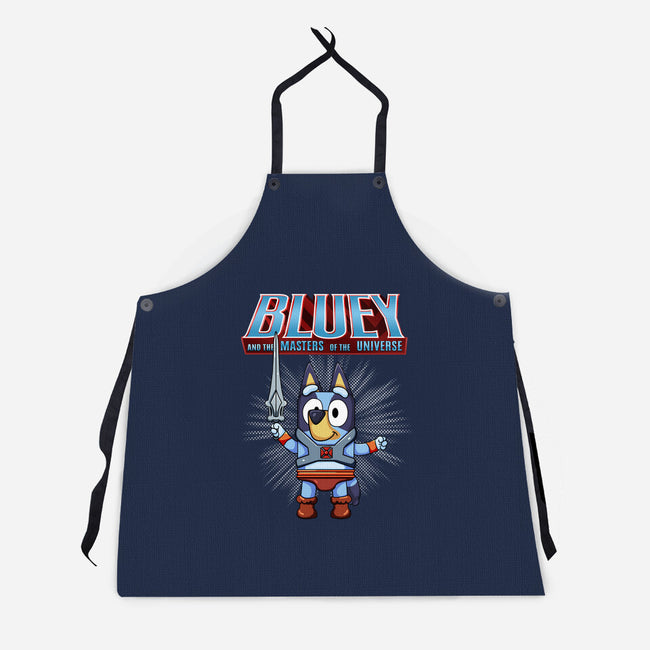 Bluey And The Masters Of The Universe-Unisex-Kitchen-Apron-JamesQJO