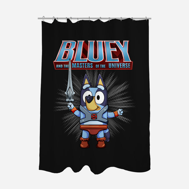 Bluey And The Masters Of The Universe-None-Polyester-Shower Curtain-JamesQJO