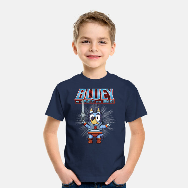 Bluey And The Masters Of The Universe-Youth-Basic-Tee-JamesQJO