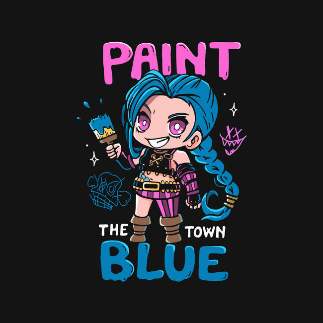 Paint The Town Blue-Unisex-Zip-Up-Sweatshirt-Vallina84