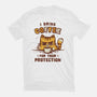 I Drink Coffee To Protect You-Mens-Heavyweight-Tee-kg07