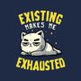 Existing Makes Me Exhausted-None-Removable Cover w Insert-Throw Pillow-koalastudio