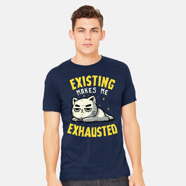 Existing Makes Me Exhausted-Mens-Heavyweight-Tee-koalastudio