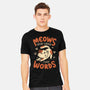 Meows Speak Louder Than Words-Mens-Heavyweight-Tee-koalastudio