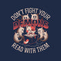 Read With Your Demons-None-Removable Cover w Insert-Throw Pillow-eduely