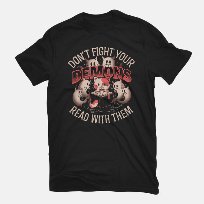 Read With Your Demons-Mens-Heavyweight-Tee-eduely