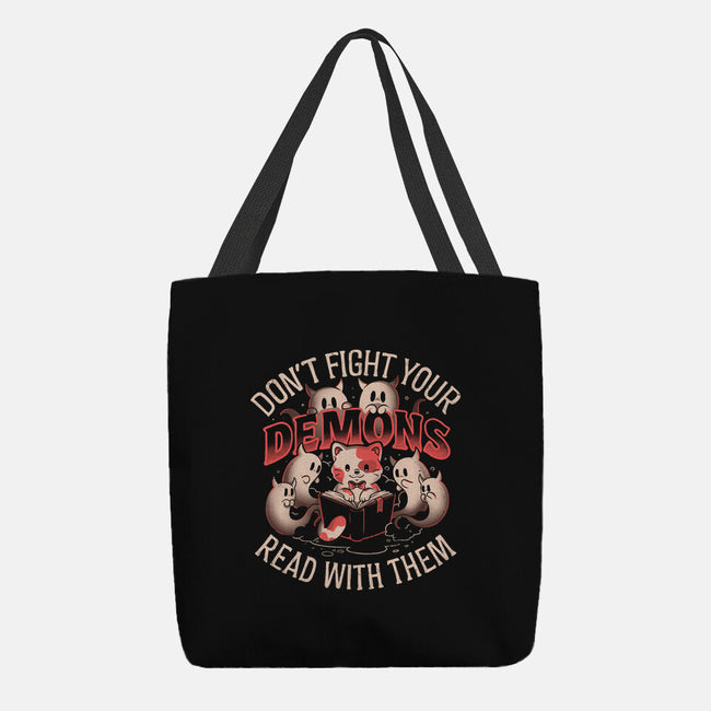 Read With Your Demons-None-Basic Tote-Bag-eduely