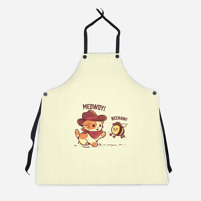 Meowdy And Beehaw-Unisex-Kitchen-Apron-TechraNova