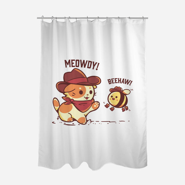 Meowdy And Beehaw-None-Polyester-Shower Curtain-TechraNova