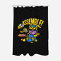 Assemble-None-Polyester-Shower Curtain-demonigote