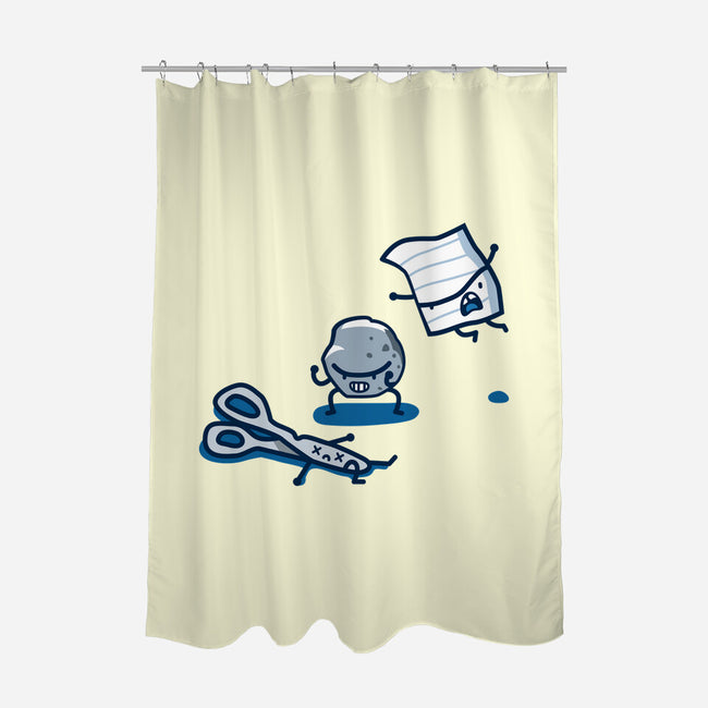 Rock Paper Scissors-None-Polyester-Shower Curtain-demonigote