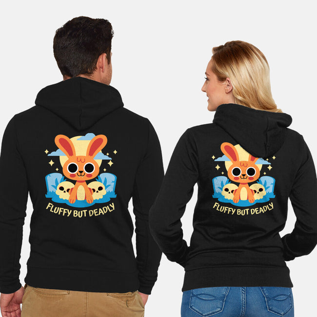 Fluffy But Deadly-Unisex-Zip-Up-Sweatshirt-FunkVampire