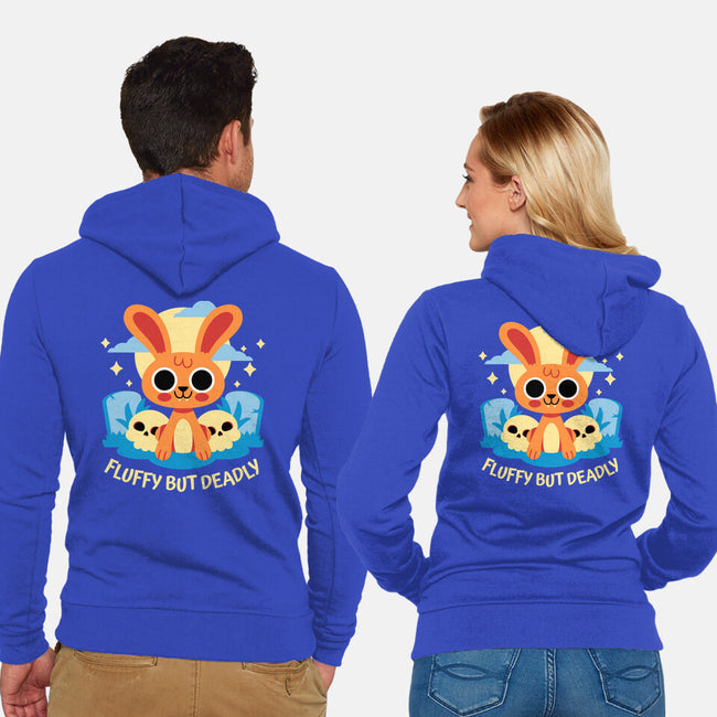 Fluffy But Deadly-Unisex-Zip-Up-Sweatshirt-FunkVampire