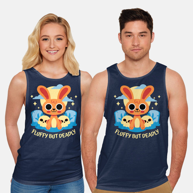 Fluffy But Deadly-Unisex-Basic-Tank-FunkVampire