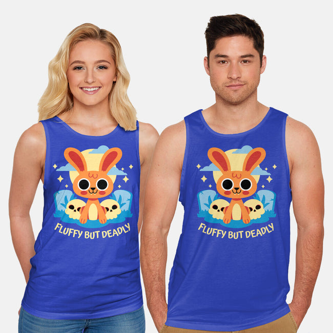 Fluffy But Deadly-Unisex-Basic-Tank-FunkVampire