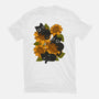 Sunflowers And Black Kitties-Mens-Basic-Tee-ricolaa