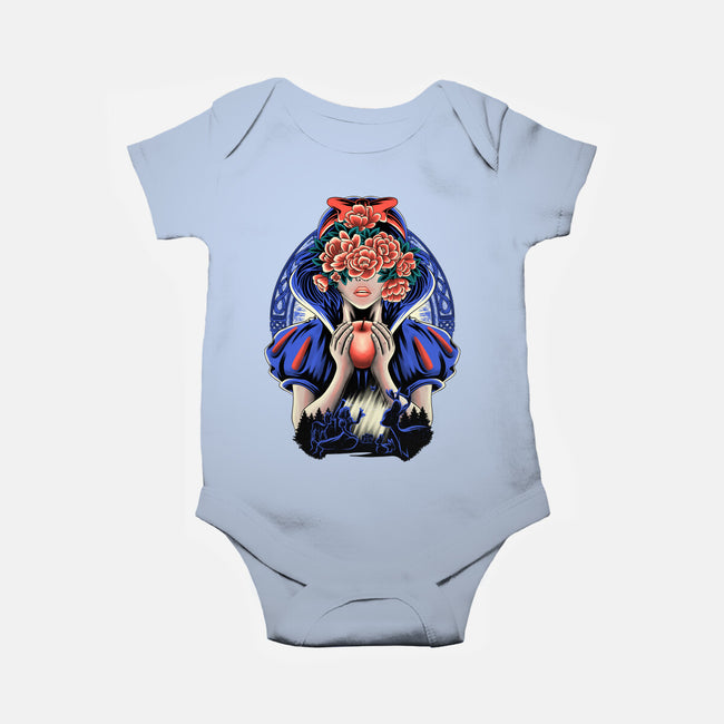 Snow Princess Flower Face-Baby-Basic-Onesie-rmatix