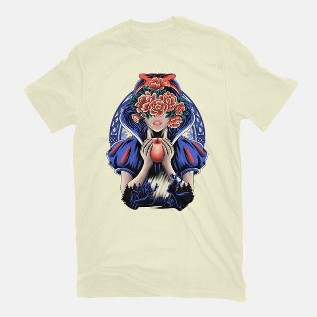 Snow Princess Flower Face-Mens-Basic-Tee-rmatix