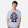 Snow Princess Flower Face-Mens-Basic-Tee-rmatix