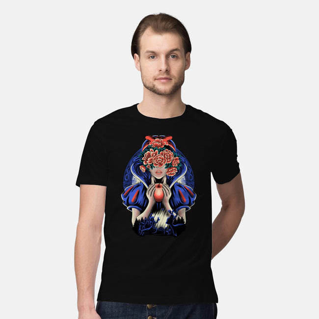 Snow Princess Flower Face-Mens-Premium-Tee-rmatix