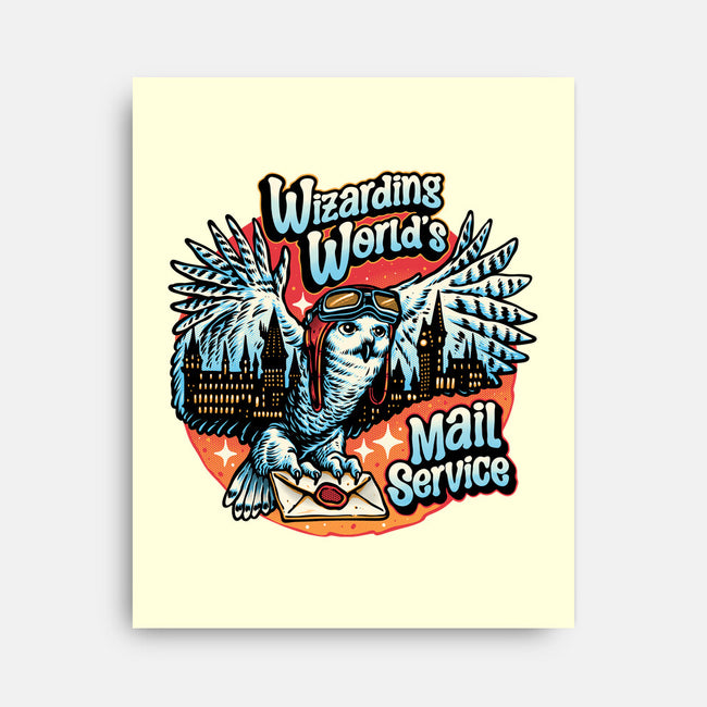 Mail Service Owl-None-Stretched-Canvas-momma_gorilla