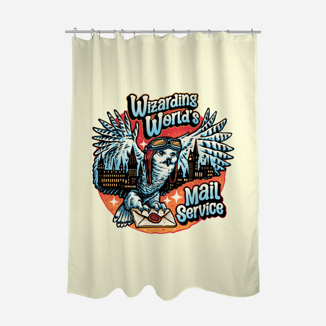 Mail Service Owl-None-Polyester-Shower Curtain-momma_gorilla