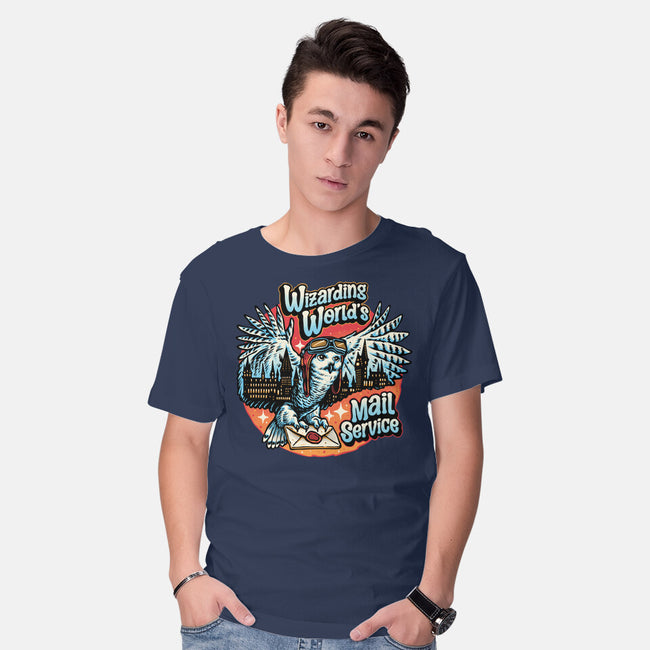 Mail Service Owl-Mens-Basic-Tee-momma_gorilla