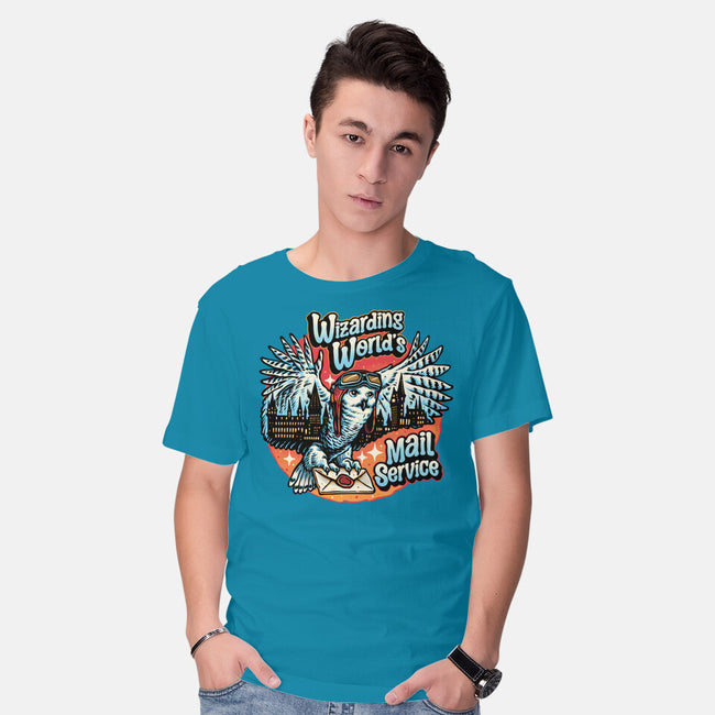 Mail Service Owl-Mens-Basic-Tee-momma_gorilla