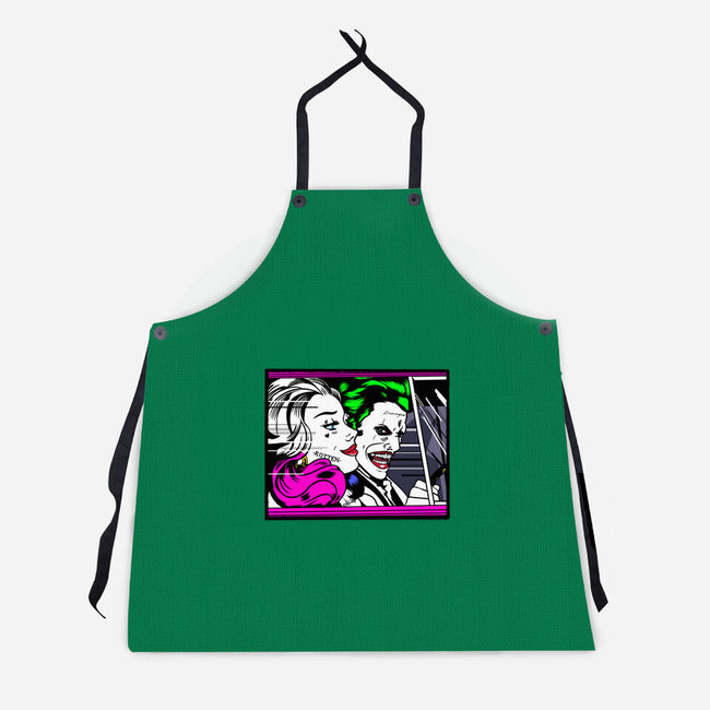 In the JokeCar-Unisex-Kitchen-Apron-demonigote