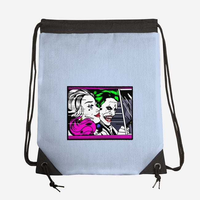 In the JokeCar-None-Drawstring-Bag-demonigote