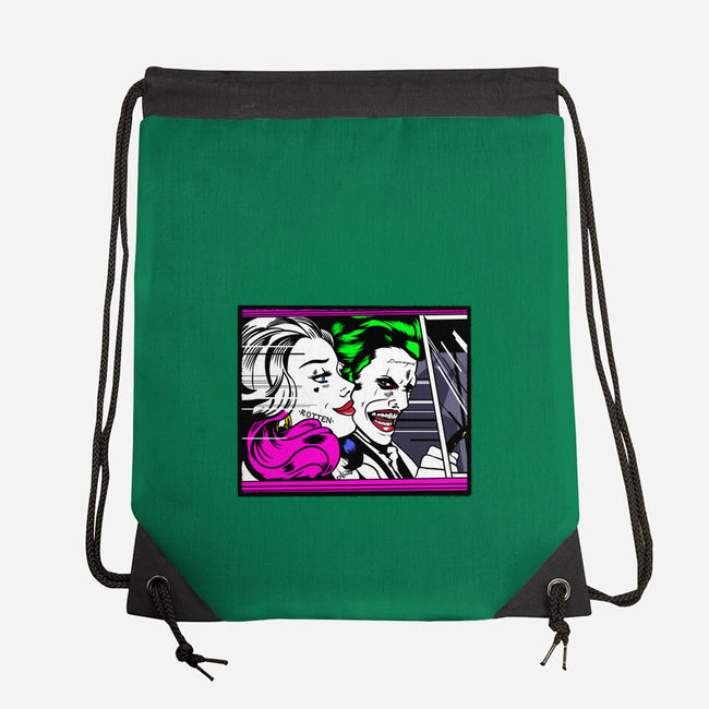 In the JokeCar-None-Drawstring-Bag-demonigote