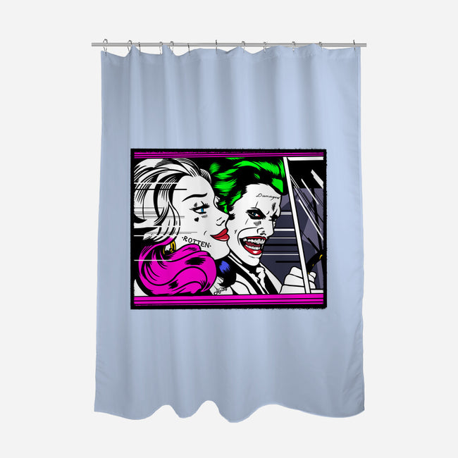 In the JokeCar-None-Polyester-Shower Curtain-demonigote