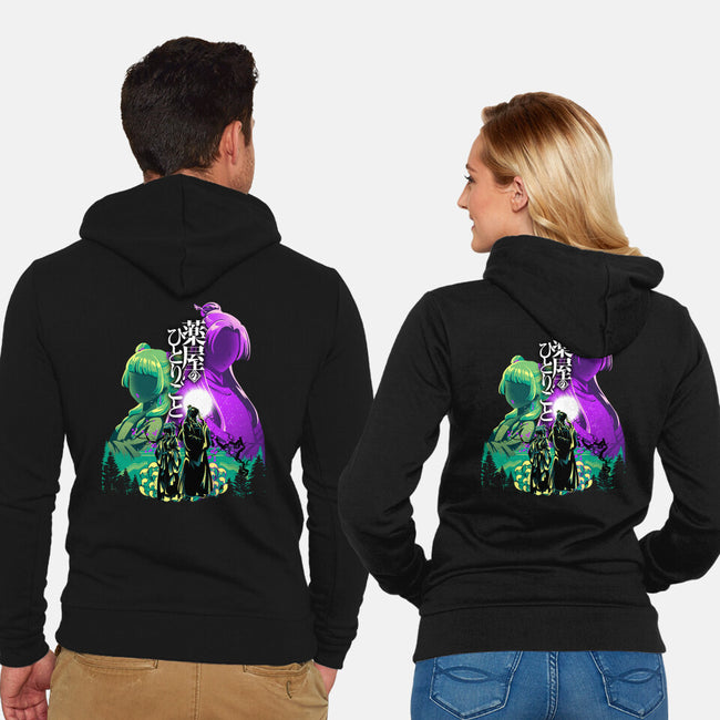 Apothecary Couple-Unisex-Zip-Up-Sweatshirt-hypertwenty