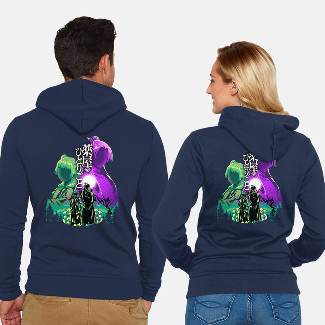 Apothecary Couple-Unisex-Zip-Up-Sweatshirt-hypertwenty