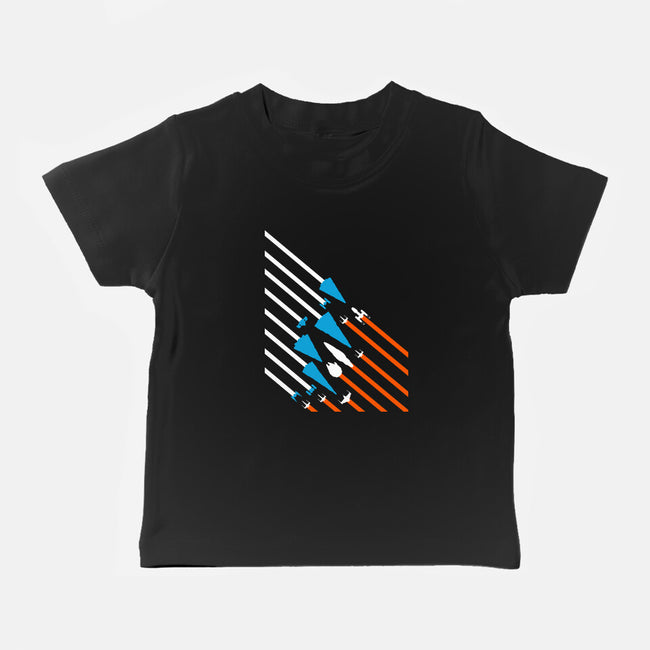 Starship Stripes-Baby-Basic-Tee-rocketman_art