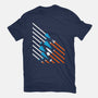 Starship Stripes-Womens-Basic-Tee-rocketman_art