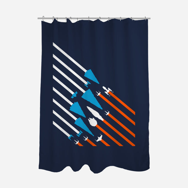 Starship Stripes-None-Polyester-Shower Curtain-rocketman_art