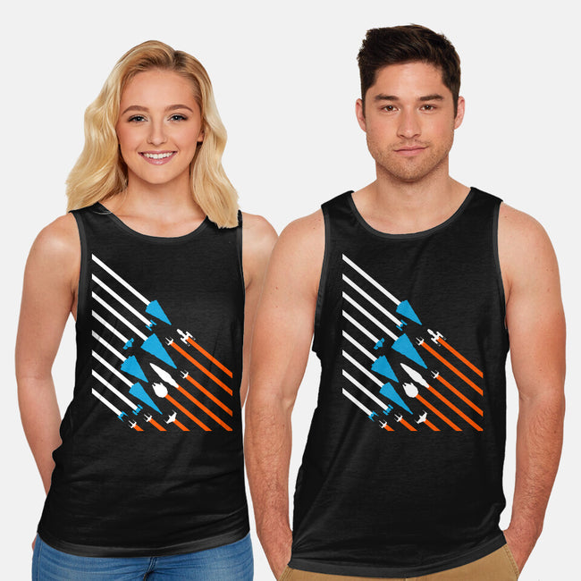 Starship Stripes-Unisex-Basic-Tank-rocketman_art