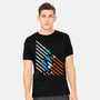 Starship Stripes-Mens-Heavyweight-Tee-rocketman_art