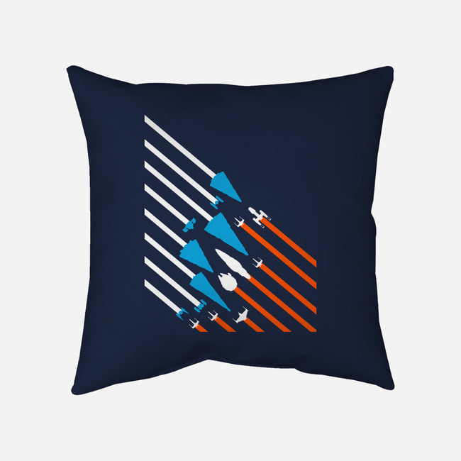 Starship Stripes-None-Removable Cover w Insert-Throw Pillow-rocketman_art