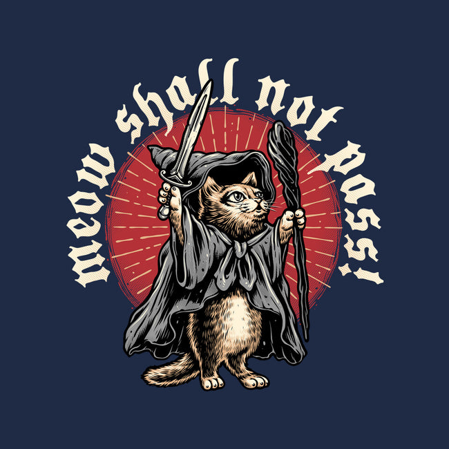 Meow Shall Not Pass-None-Polyester-Shower Curtain-momma_gorilla