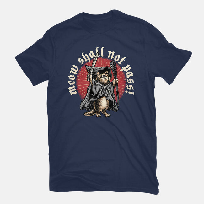 Meow Shall Not Pass-Unisex-Basic-Tee-momma_gorilla