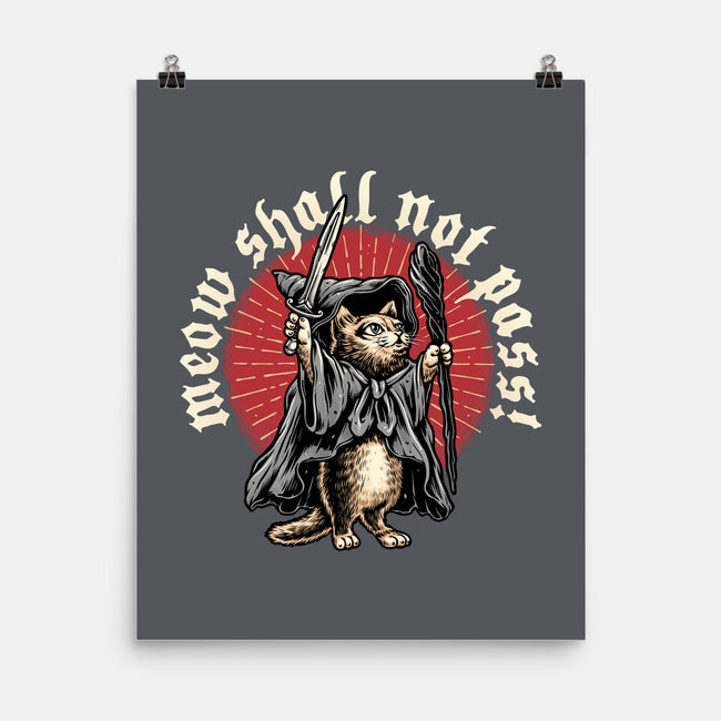 Meow Shall Not Pass-None-Matte-Poster-momma_gorilla