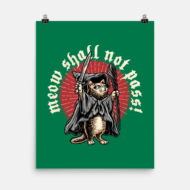 Meow Shall Not Pass-None-Matte-Poster-momma_gorilla