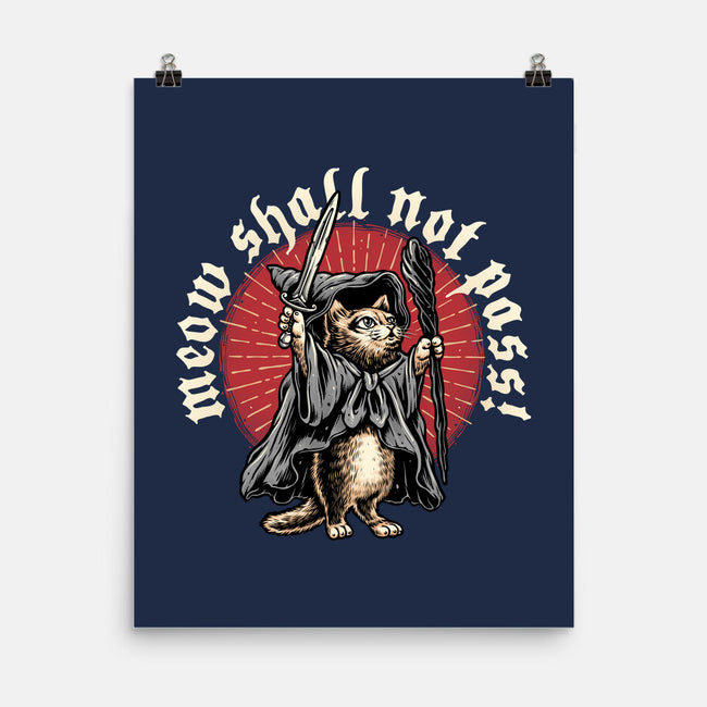 Meow Shall Not Pass-None-Matte-Poster-momma_gorilla