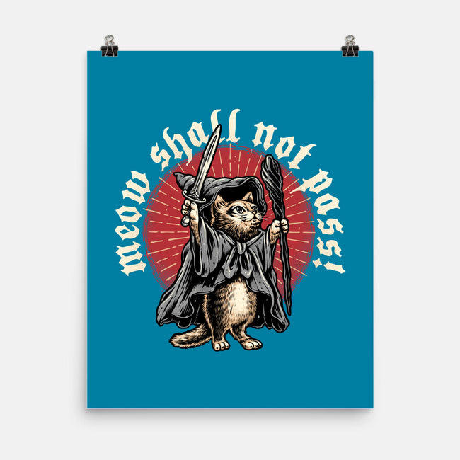 Meow Shall Not Pass-None-Matte-Poster-momma_gorilla