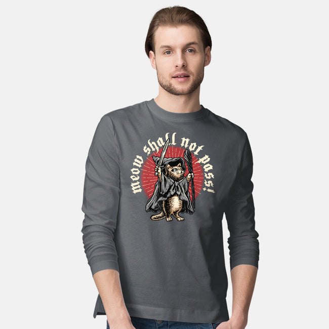 Meow Shall Not Pass-Mens-Long Sleeved-Tee-momma_gorilla